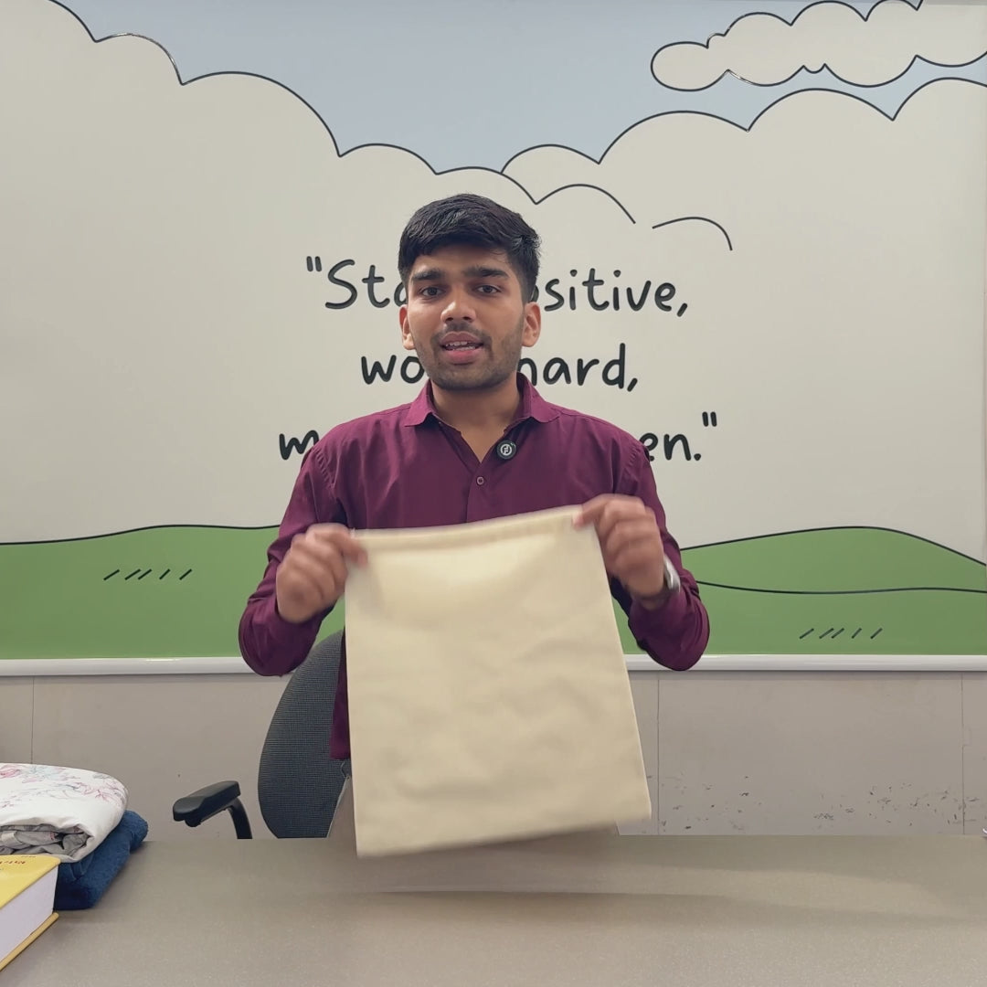 12x14 Inch Cotton Drawstring Bag | 150 GSM
