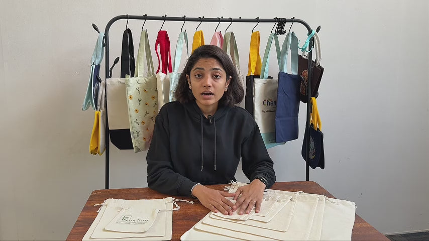 8x10 Inch Cotton Drawstring Pouch Bag