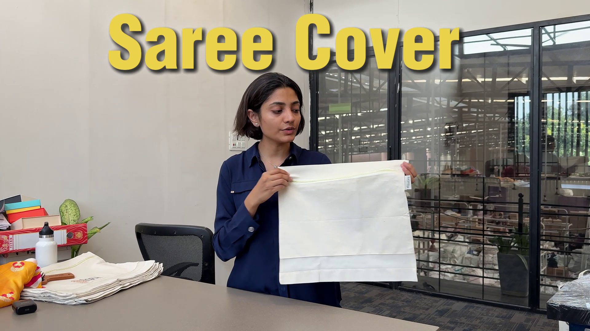 Plain Saree Cover