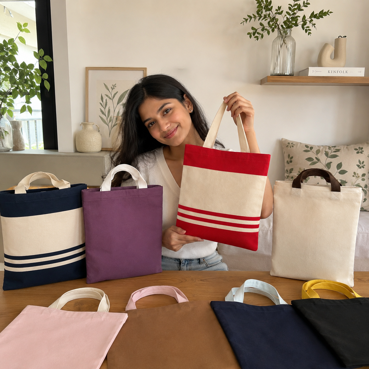 Canvas Tote Bag Sample Kit - 8 Colors | 330 GSM