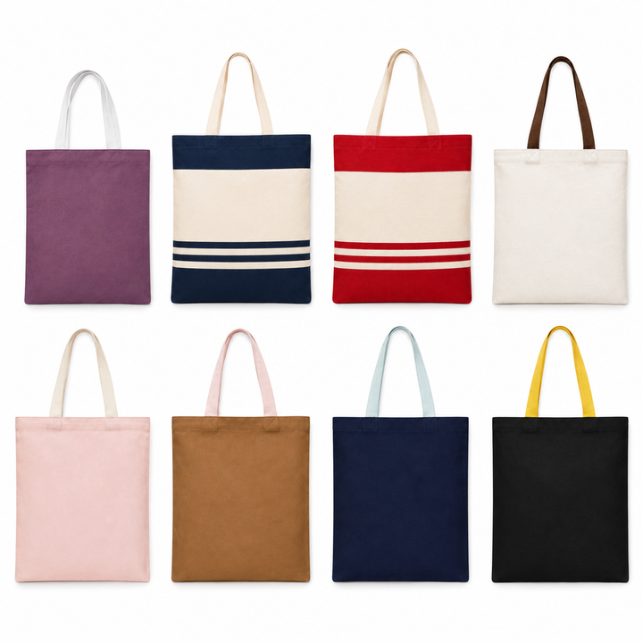 Canvas Tote Bag Sample Kit - 8 Colors | 330 GSM