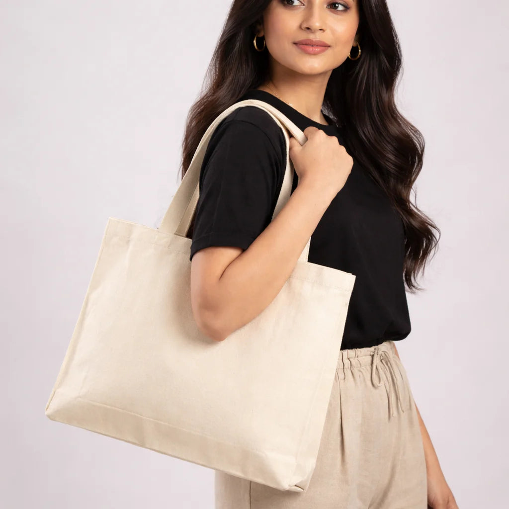 Cotton Canvas Gusset Tote Bag Sample Kit - 7 Sizes | 330 GSM