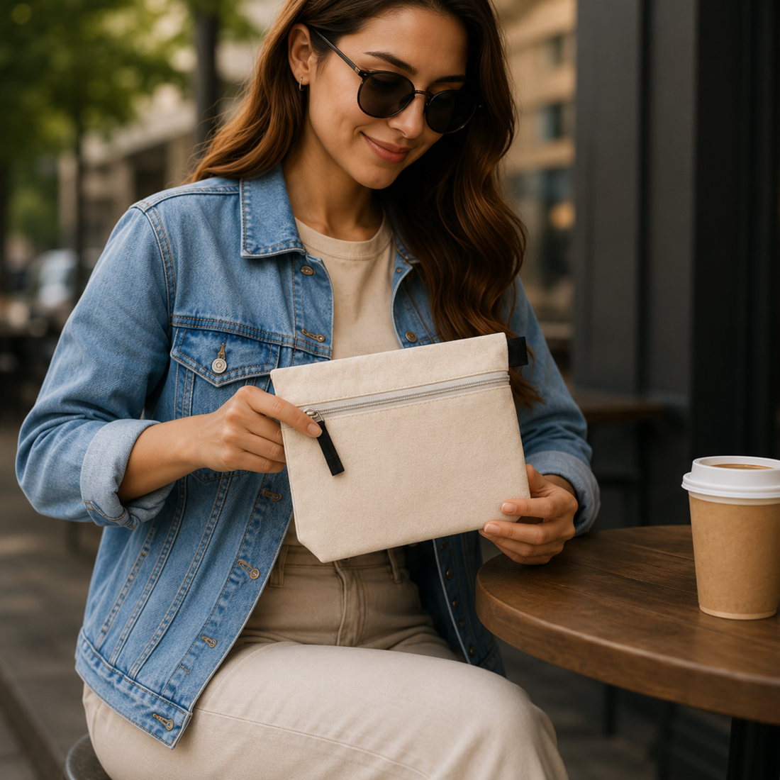 8x6x2 Utility Cotton Zipper Pouch