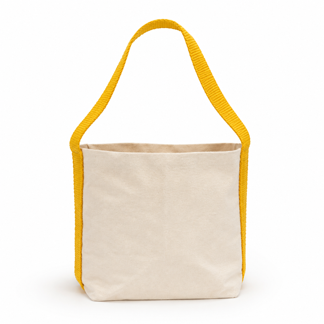 Plain Yellow Basket Bag | 400 GSM